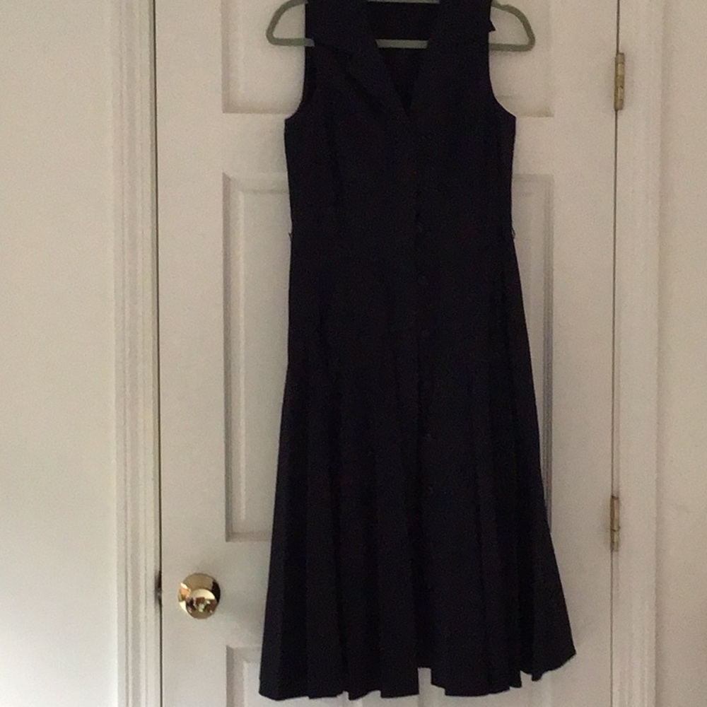Vintage Talbots black shirt dress Size 8P